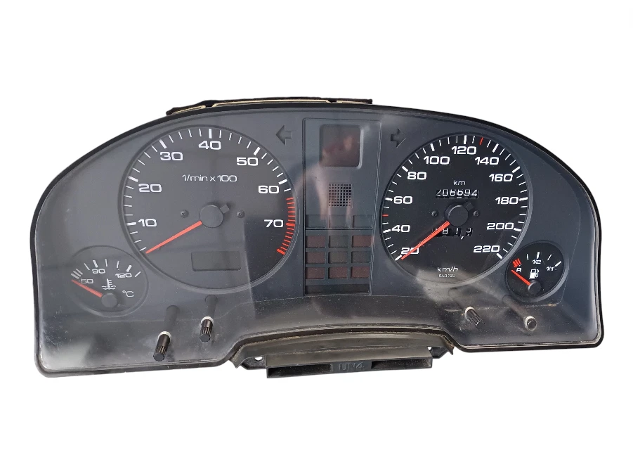 Audi 80 / S2 / B4 Kombiinstrument 81117728 /500.201/017/001 Tacho Drehzahlmesser - Bild 2 von 4