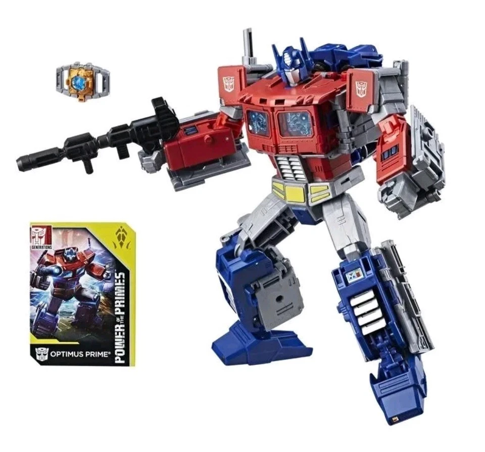 Transformers Optimus Prime Power of the Primes Leader Class Evolution 9" Figure - Image 2 of 4
