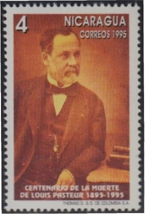 Nicaragua 2014 1995 Centenario de la muerte de Louis Pastor MNH