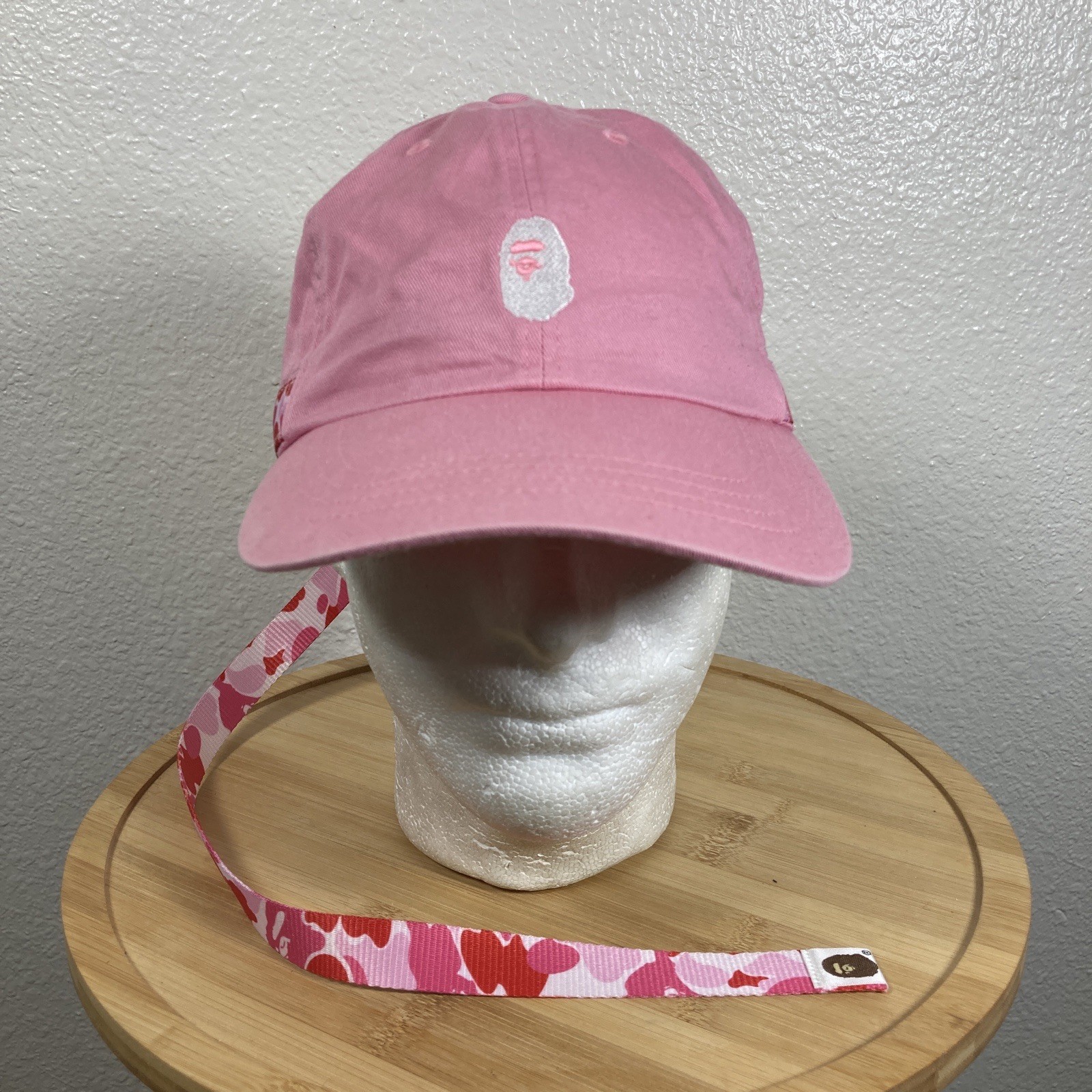 Bape Hat Adjustable A Bathing Ape Streetwear Pink… - image 1