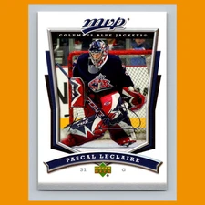 Pascal Leclaire #28 2007-08 Upper Deck MVP Columbus Blue Jackets Hockey Card NHL