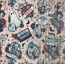 Custom 100% Cotton Woven Fabric My Chemical Romance Band V3 by the 1/4 Yard 9x56