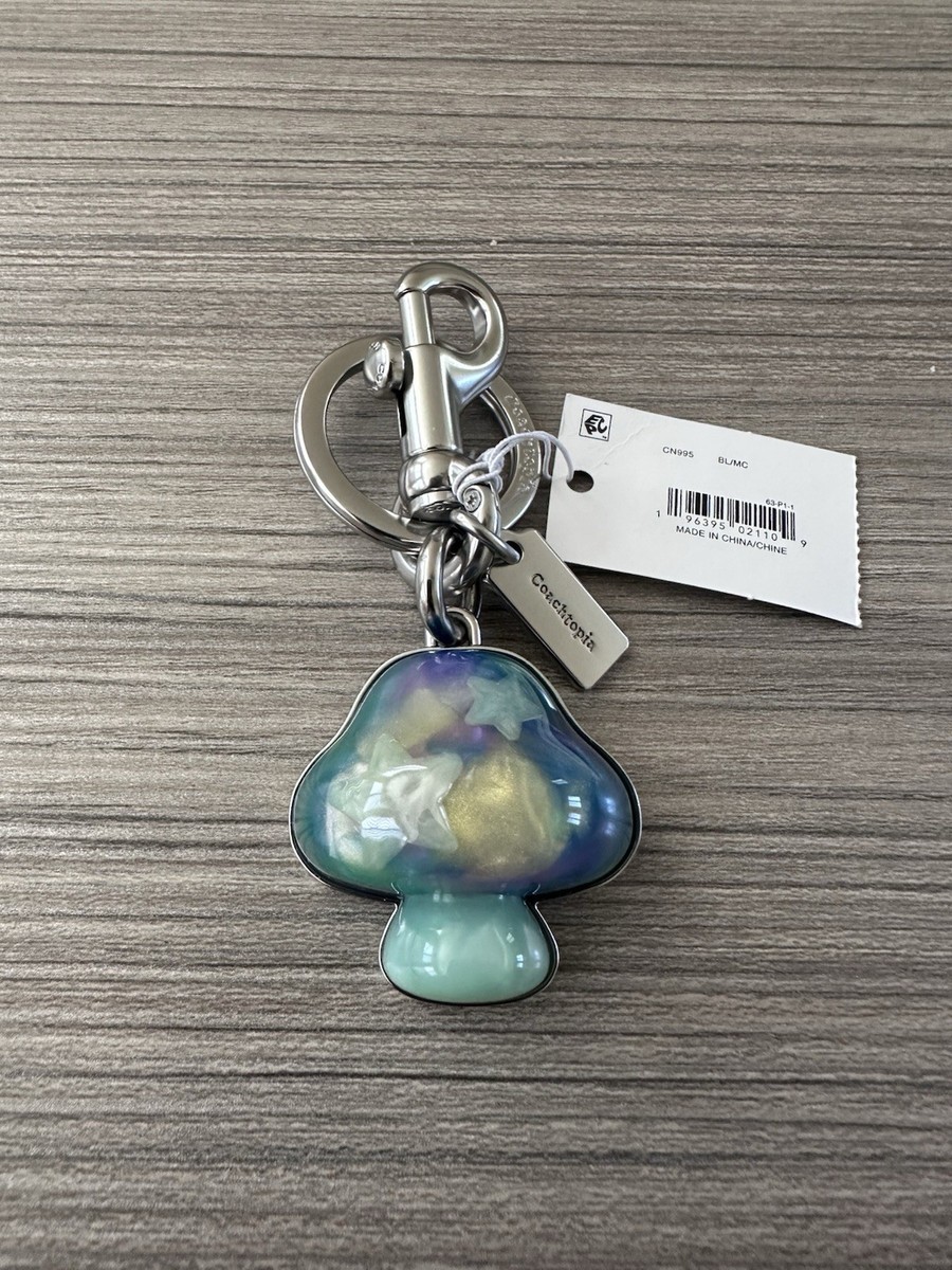 NWT Coach x Coachtopia Mushroom Bag Charm In 70% Recycled