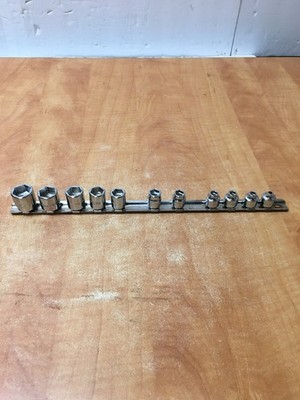 Mac USA Tools 3/8 Drive 11 Pc Extra Short Socket Set SAE 3/16-3/4''  READ