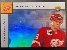 Vintage 1992 Nicklas Lidstrom  Detroit Red Wings Hockey Pro Set Card #ERT2