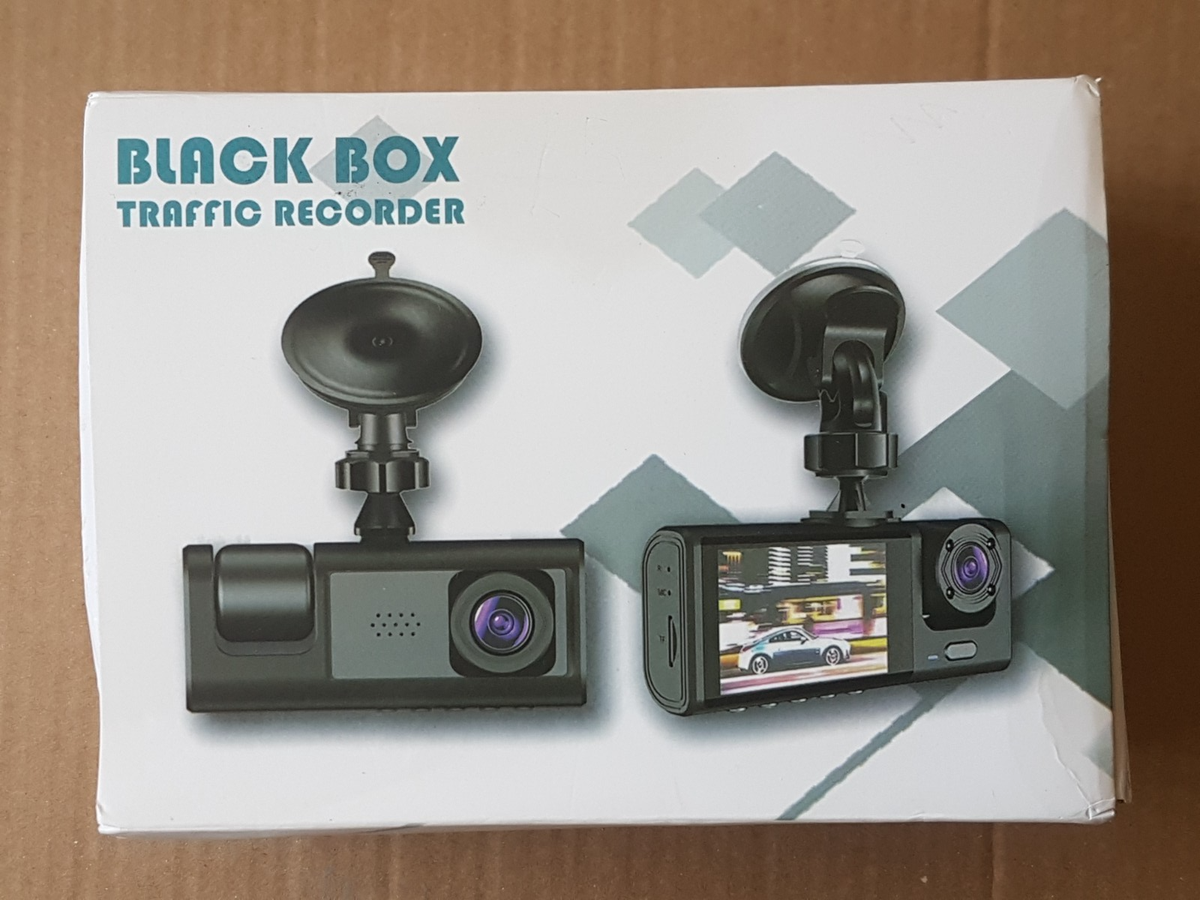 Black Box Traffic Recorder Dashcam HD 1296P Front & Rear Dual-lens