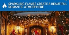 GE Flicker Flame LED Light Bulb fits standard Base 1W, E26, 1600K Lumens,Yellow