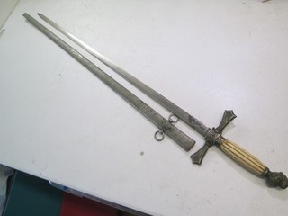 US MILITIA CIVIL WAR OFFICERS SWORD WITH SCABBARD