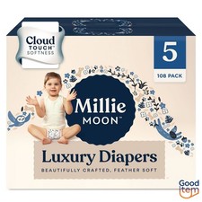Millie Moon Luxury Disposable Diapers - Size 5 - 108ct