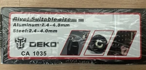 Deko Rivet Gun Adapter For Cordless Power Drill Tool Kit