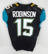 2017 Jacksonville Jaguars Allen Robinson #15 Game Issued Black Jersey 40 DP58925