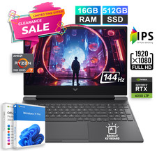 2026 HP Victus Gaming Laptop 15.6" Ryzen 7 NVIDIA RTX 4050, 16GB RAM  512GB SSD