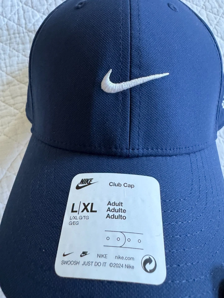Nike Swoosh Unisex Talla L/XL Snapback AZUL MARINO Sombrero con PGA WEST LA Quinta, Logo Ca NUEVO CON ETIQUETAS Foto 3 de 4