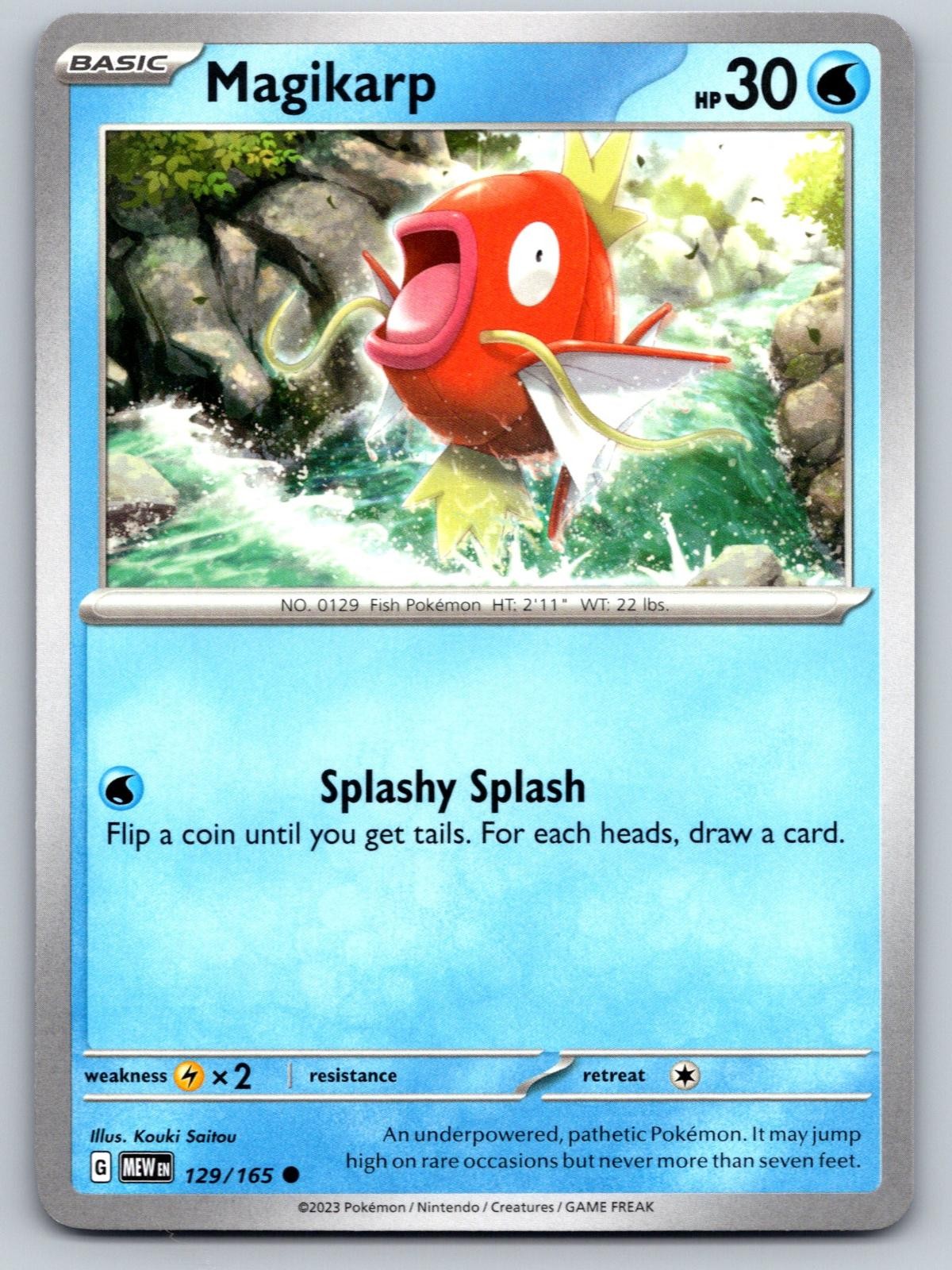 Magikarp 129/165 Common 151 Pokemon Near Mint