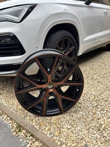 Set Of 4 Cupra Formentor Rim Stickers - Matte Copper Oracal Film For 19-Inch Original Wheels