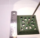Receipt Desk Top Spike Cast Iron Base Green Art Deco Design Vintage office, home — photo 5