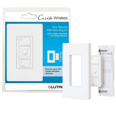 Lutron Pico Remote Wall-Mounting Kit, for Wireless 3-Way Switch Applications ...