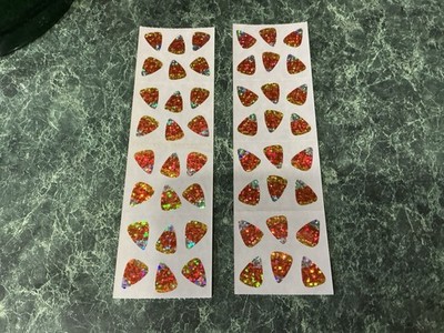 New 2 Sheet HAMBLY STUDIOS Vintage SUPER Rare Glitter CANDY CORN Stickers