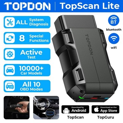 TOPDON Topscan Lite Bluetooth Full System Car Diagnostic Tool OBD2 Scanner