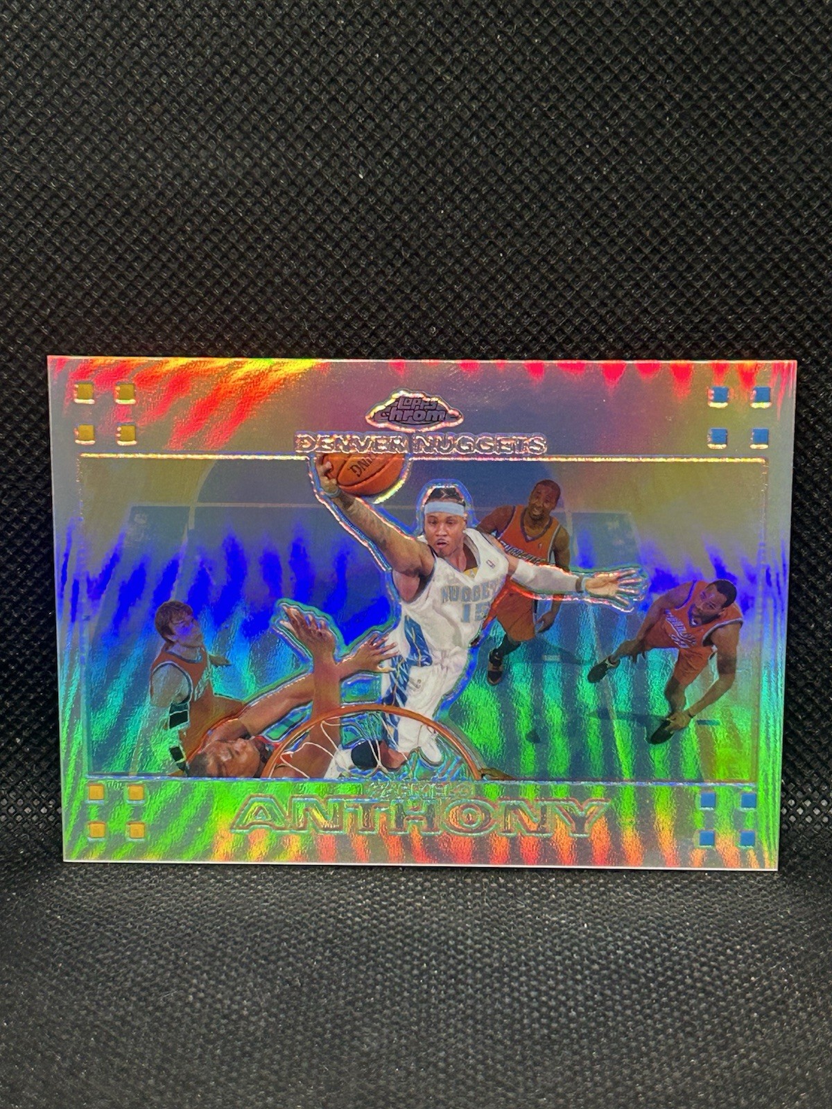2007-08 Topps Chrome Refractor /999 Carmelo Anthony #15 HOF