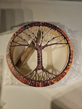 Shaman Drum 8 Inch Handmade Shamanic Drum Hand Drum with Drum Stick Tree of Life