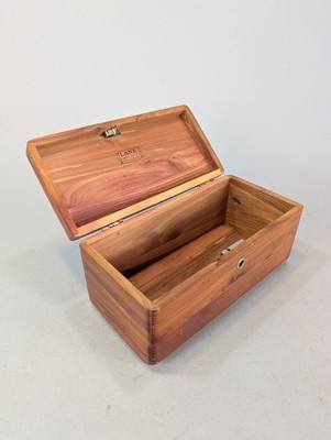 Vtg Lane Mini Cedar Jewelry Box Hope Chest Keepsake Box Salesman Sample 