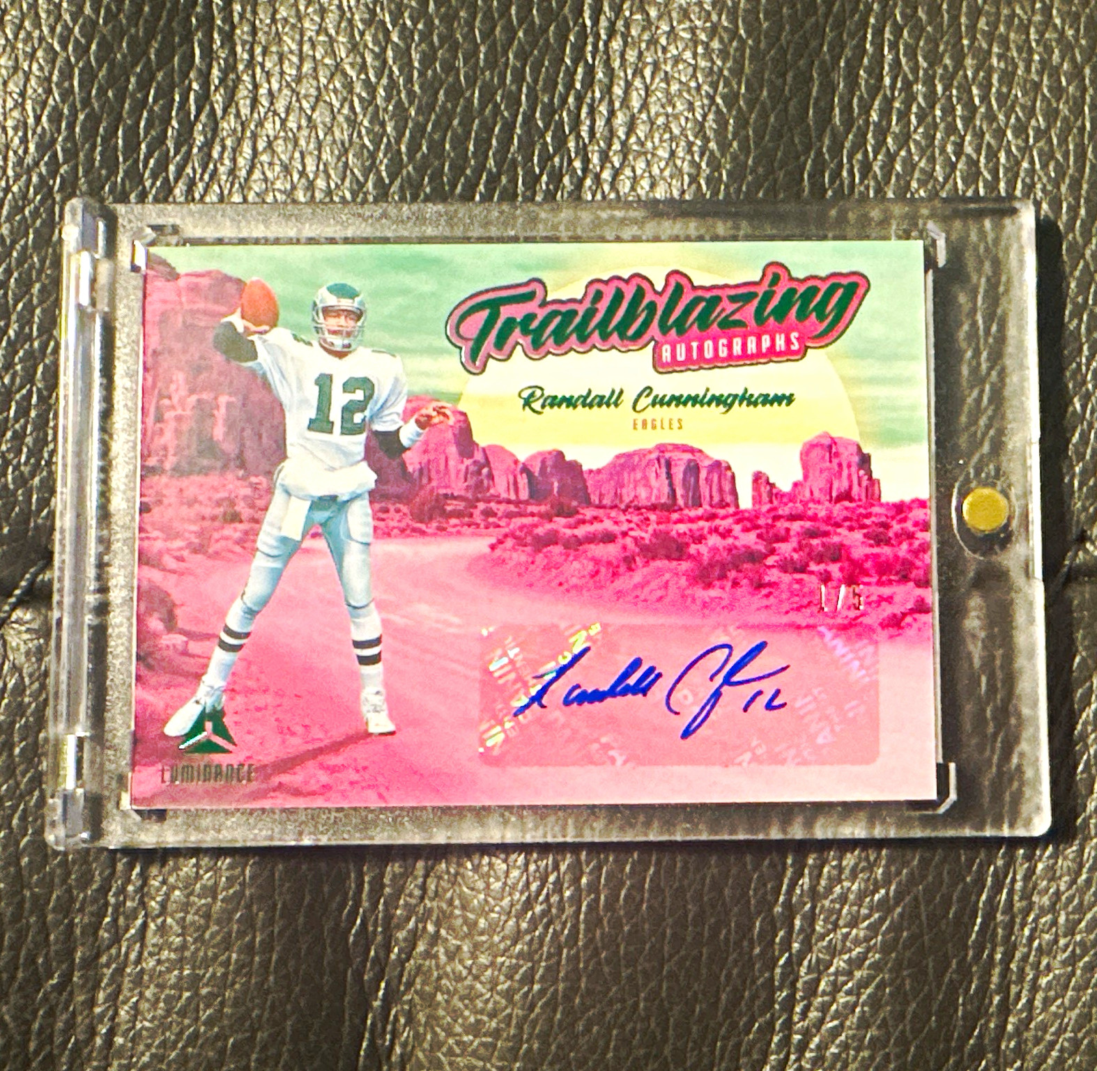 2022 Luminance Randall Cunningham Eagles Auto 1/5  Trailblazing Autographs