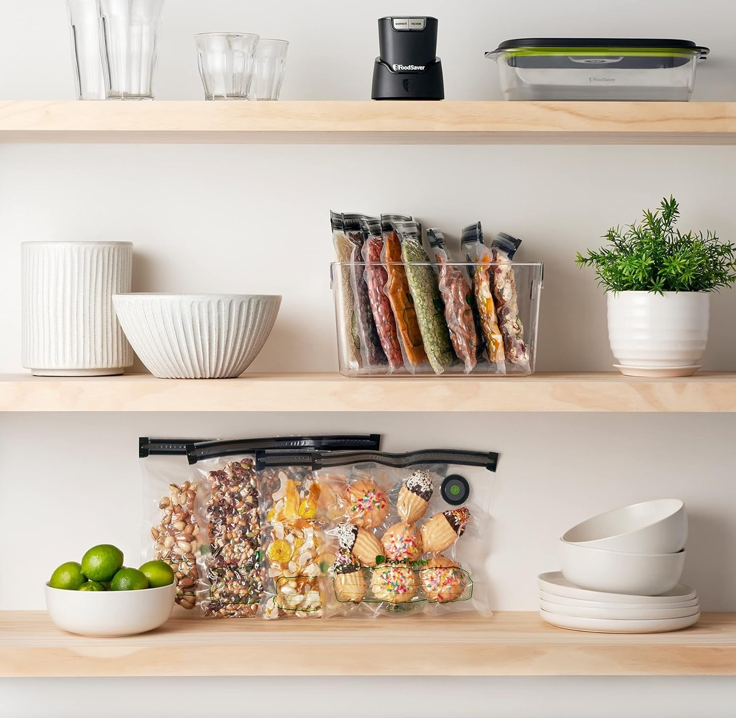 Leakproof 8 Gallon Reusable Vacuum Bags - Easy Use from Freezer to Sous Vide