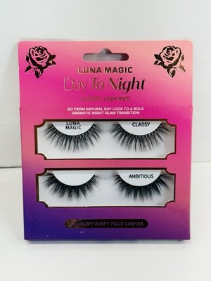 Luna Magic Wispy Faux Lashes Day To Night Luxury Lash Duo Classy Ambitious Glam