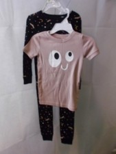 GIRLS OLD NAVY HALLOWEEN PAJAMAS - 3 PIECE SET - TOPS  LEGGINGS - SIZE 5T