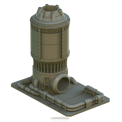 Crab Miniatures - Sci-Fi Dice Towers - Nuclear Silo - DnD/TTRPG/Rollenspiel/Warga