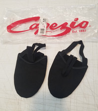 Capezio Modern Dance Shoes Size L HO61 Pirouette II Black Leather Sole 3889