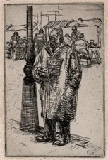 Roland Batchelor RWS (1889-1990) - Signed Etching - Hard Times - 1935