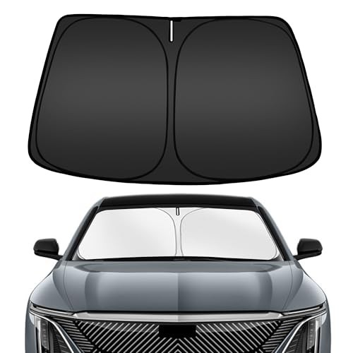 Windshield Sun Shade Custom Fit Foldable for Cadillac Lyriq Electric 2023-2025 - Picture 1 of 7