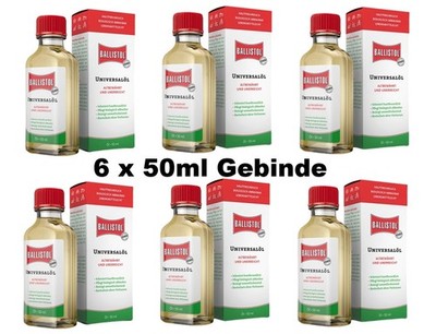 Ballistol Universalöl 6×50 ml   Vielzwecköl für Werkstatt u.a. (82,67 EUR/l)