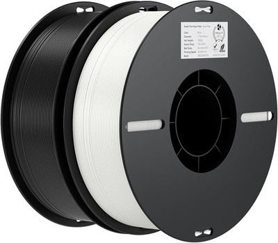 Creality Ender PLA Filament 1,75mm, Schwarz & Weiß, 2er-Pack 1kg Spulen