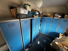 9 Blue Workplace Storage Lockers