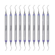10x Hu-Friedy SC4R/4L9E2 Double End Columbia University 4R/4L Curette 9 Handle