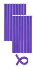 9.45"x 0.55" Flexible Curling Flexirods, 20Pcs Heatless Bendy Foam Rods for Long