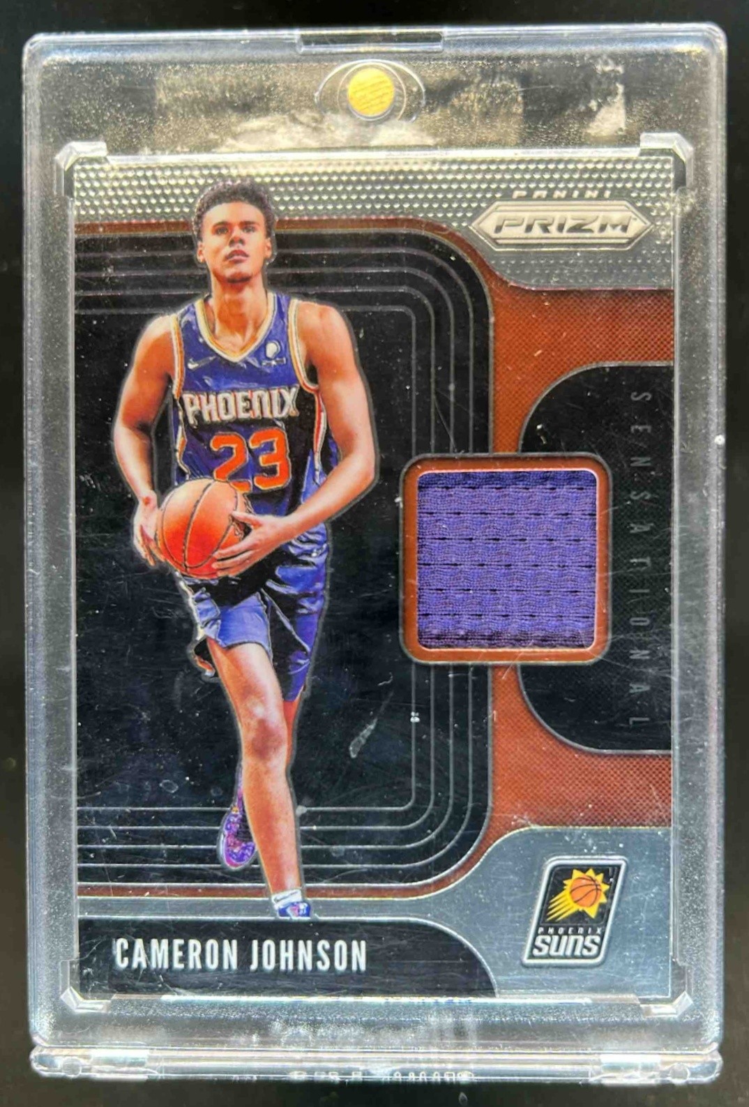 2019-20 Prizm Cameron Johnson Sensational Swatches RC Jersey #SS-CMJ Suns