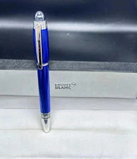 Montblanc Starwalker Ballpoint Pen Blue Body + Silver Clip I Black Ink