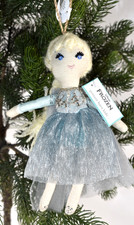 Pottery Barn Kids Disney Frozen Elsa Princess Christmas Tree Ornament NEW
