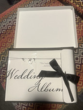 Marks & Spencer Traditional Wedding Photo Album Presentation Box White/Black