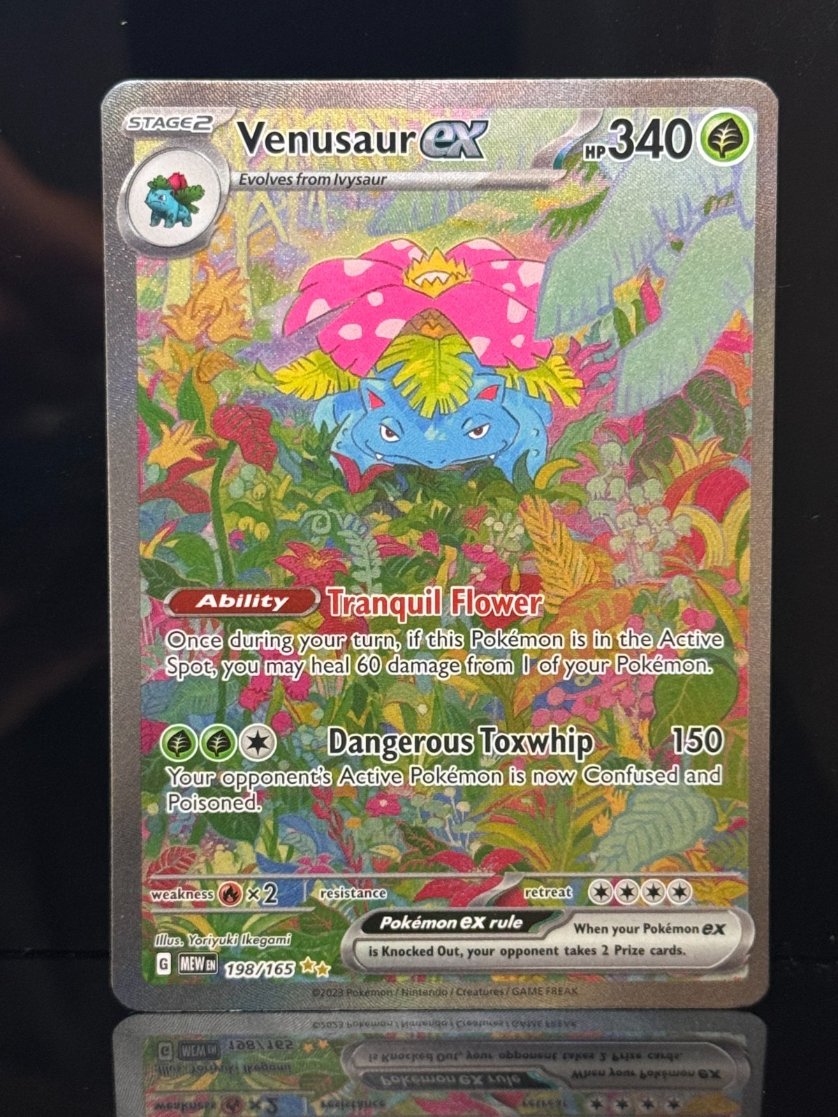 Pokemon - Venusaur ex - 198/165 151 - Special Illustration Rare - Light Play