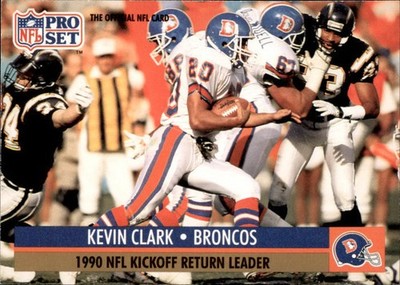 1991 NFL Pro Set Kevin Clark #17 (6023)