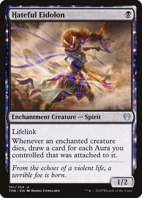 MTG Magic THB Theros Beyond Death - 1x EN NM 101 U Hateful Eidolon