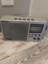 Sangean Portable AM/FM Radio w/ NOAA Weather Band   Powers On  Receives Station