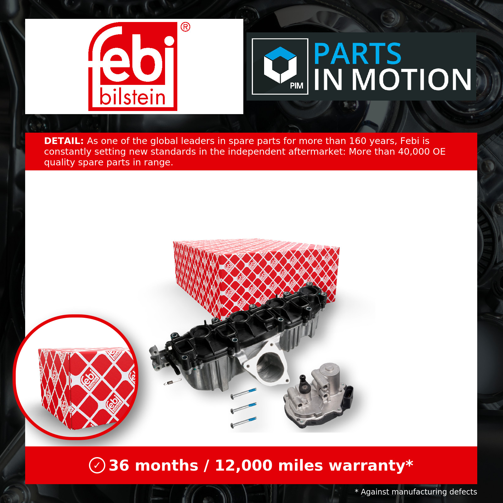 FEBI BILSTEIN FITTING, INTAKE MANIFOLD AUDI SEAT SKODA VW A3 A4 A4 ALLROAD A5 A6 - Image 18