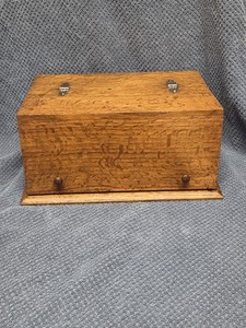 Antique Quartersawn Oak Watchmakers-Sewing-Apothecary-Cabinet-Jewelry Box