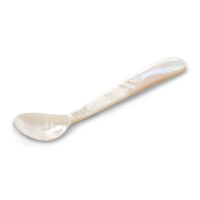 kleiner Perlmutt Eierlöffel 11 cm - Kaviar-Löffel Salzlöffel Marmeladenlöffel